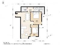 东特金星公馆2室1厅2卫93.1㎡户型图