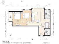 东特金星公馆2室1厅1卫86.9㎡户型图