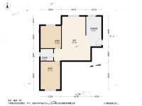 中信和兴家园2室1厅1卫94.6㎡户型图