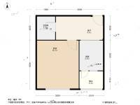 中信和兴家园1室1厅1卫53.3㎡户型图