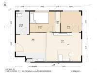 凯旋国际公寓2室1厅1卫70.7㎡户型图