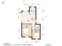 杏林山庄2室1厅1卫46㎡户型图