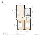 金山小区2室1厅1卫86.8㎡户型图