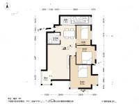 碧鸿海悦园3室1厅1卫107.5㎡户型图