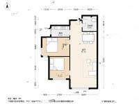 碧鸿海悦园2室1厅1卫79.1㎡户型图