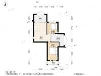 金山苑2室1厅1卫76.2㎡户型图