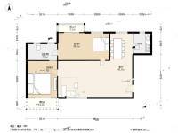 金山苑2室1厅1卫128㎡户型图