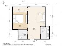 香山翌景1室1厅1卫59.7㎡户型图