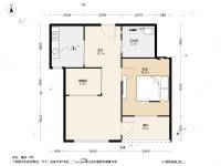 香山翌景1室1厅1卫58.8㎡户型图