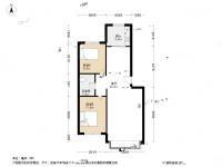 金州金色阳光家园2室1厅1卫80.8㎡户型图