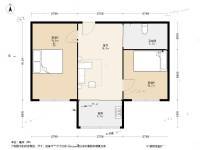 连胜花园2室1厅1卫59.3㎡户型图