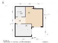 绿港湾公寓1室0厅1卫41㎡户型图