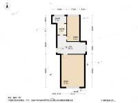 靠山巷2室0厅2卫46.1㎡户型图