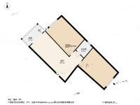 靠山巷2室1厅1卫67.2㎡户型图