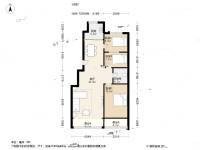 兴达福山居3室1厅1卫122.3㎡户型图