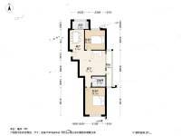 兴达福山居2室2厅1卫84.1㎡户型图