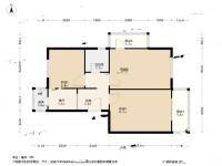 南关岭3室1厅1卫86.4㎡户型图