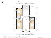 名贵山庄华春园3室1厅2卫136.7㎡户型图