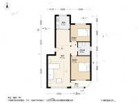 名贵山庄华春园2室1厅1卫91.8㎡户型图