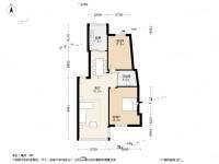 名贵山庄华春园2室1厅1卫104㎡户型图