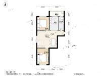 东电小区(高新园区)2室1厅1卫80.4㎡户型图