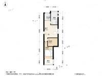 翠竹南里2室1厅1卫73.4㎡户型图