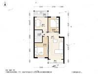 翠竹南里2室2厅1卫95.4㎡户型图