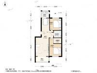 翠竹南里2室1厅1卫83㎡户型图