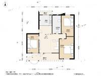 格林小镇3室1厅1卫83.8㎡户型图