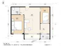 金源北里2室2厅1卫63.6㎡户型图