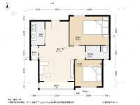 亿锋广场二期2室1厅1卫70㎡户型图