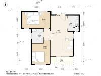 亿锋广场二期2室1厅1卫71.1㎡户型图