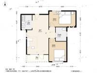 亿锋广场二期2室1厅1卫71.1㎡户型图