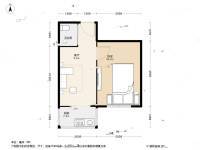 金州区光明小区1室1厅1卫40.6㎡户型图