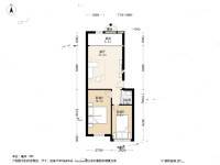 金纺金莲怡园2室1厅1卫76.4㎡户型图