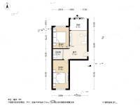 金纺金莲怡园2室1厅1卫68.2㎡户型图