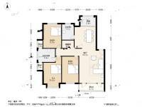 知音园3室1厅2卫153㎡户型图