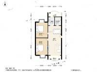 民兴花园二期2室1厅1卫101.1㎡户型图