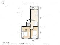 西沟小区2室1厅1卫74.2㎡户型图