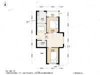 名贵山庄青年公寓2室1厅1卫69.6㎡户型图