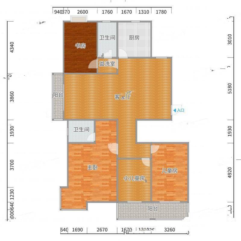 香溢世纪花城3室0厅0卫177㎡户型图