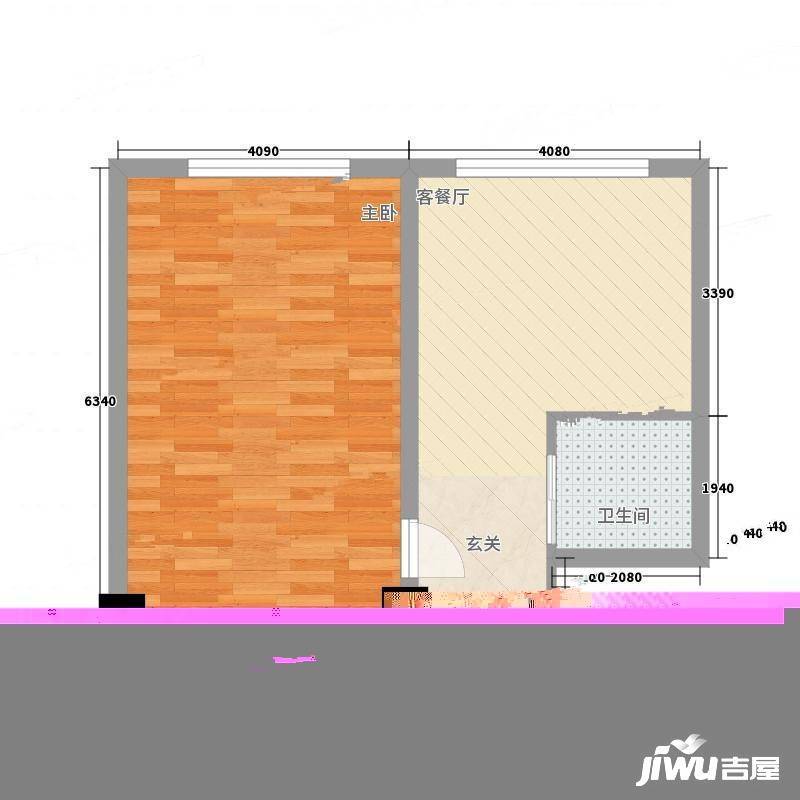 龙禧深蓝公寓1室0厅0卫户型图