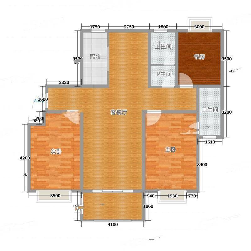 苍梧小区3室0厅0卫130㎡户型图