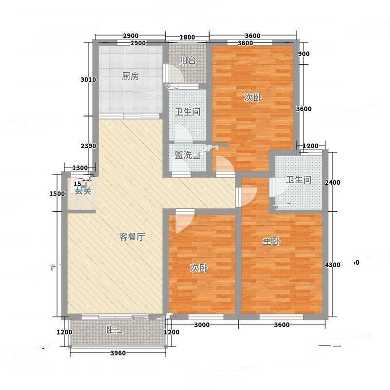 华盖东苑3室0厅0卫123㎡户型图