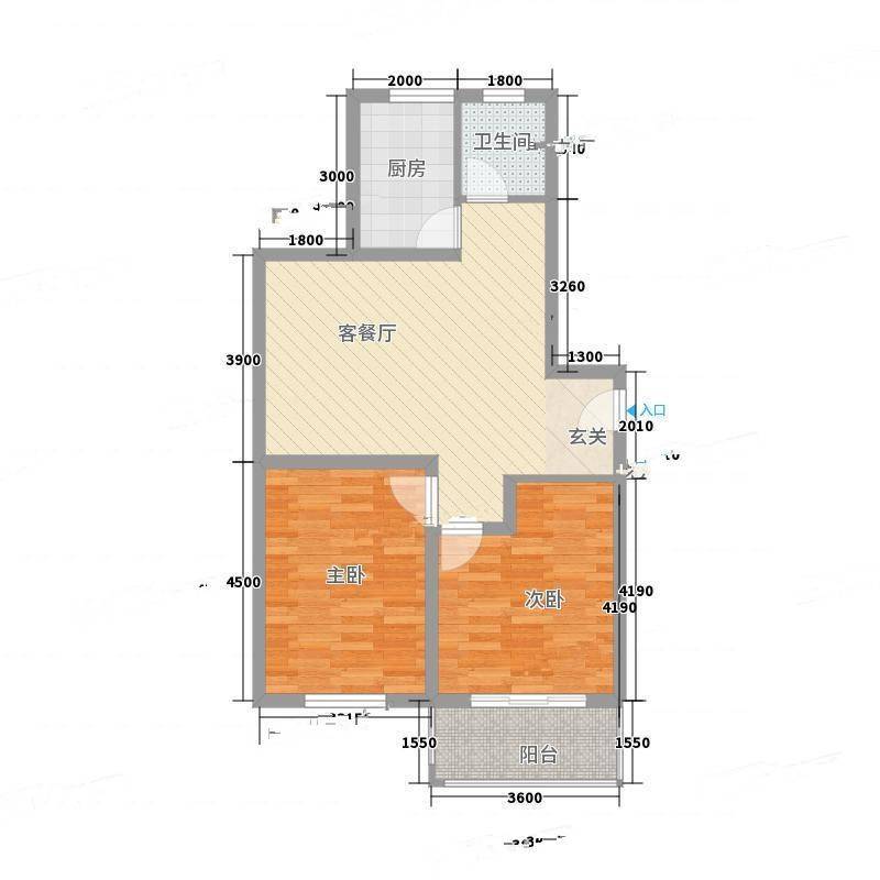 华盖东苑2室0厅0卫78㎡户型图