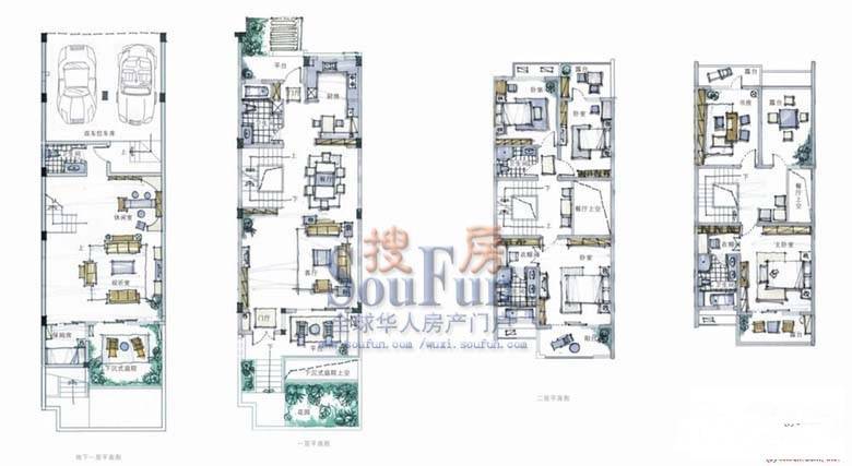 山水茗苑别墅6室3厅3卫237㎡户型图