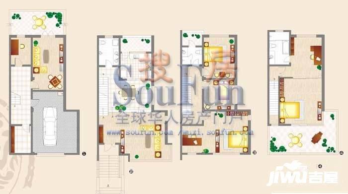 龙栖湾5室3厅3卫242㎡户型图