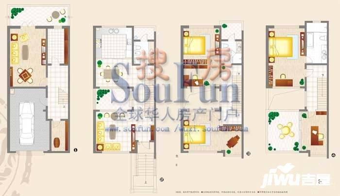 龙栖湾4室3厅2卫234㎡户型图