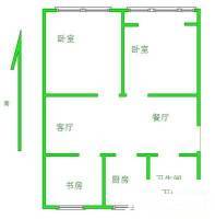 金海里3室1厅1卫98㎡户型图