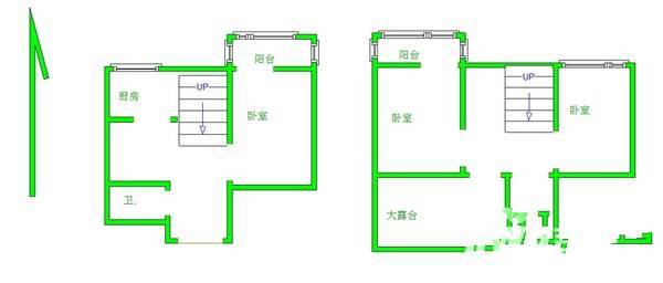 芦庄3室2厅2卫106㎡户型图